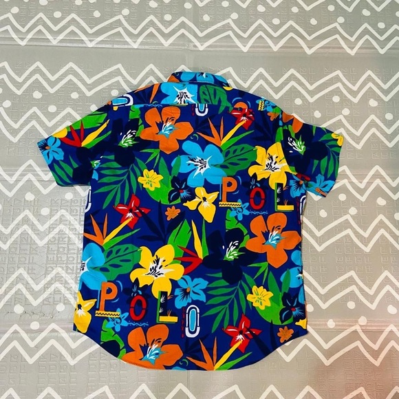polo Ralph Lauren floral Hawaiian shirt - Picture 4 of 5